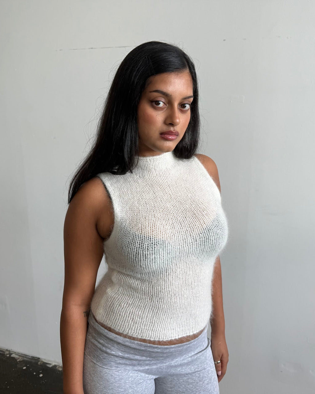 Mohair Turtleneck - cream