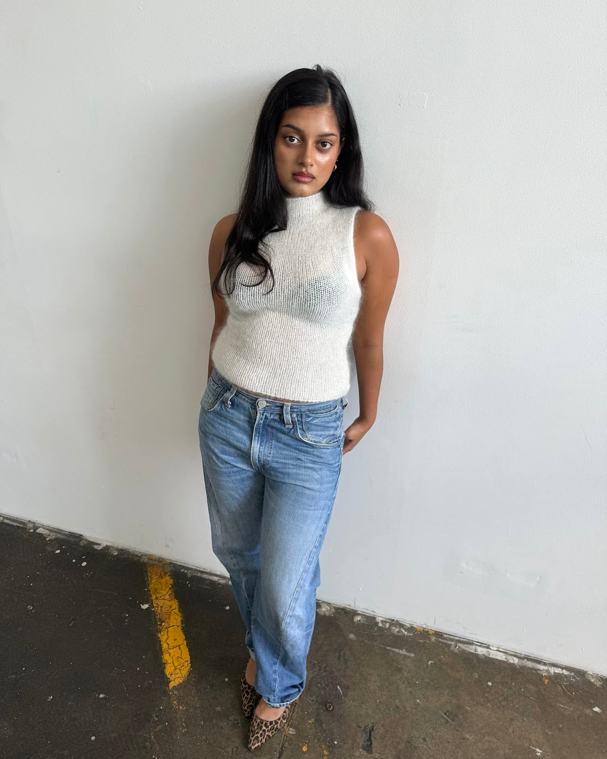 Mohair Turtleneck - cream