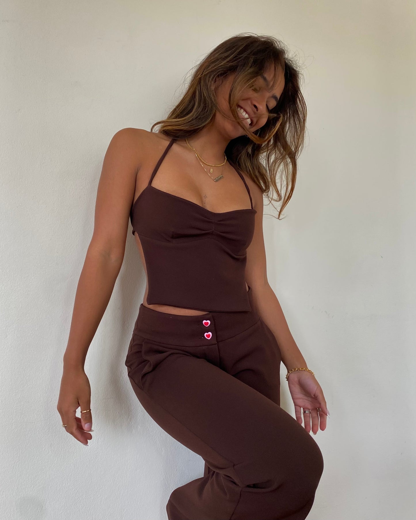 Ted Halter Top - Chocolate