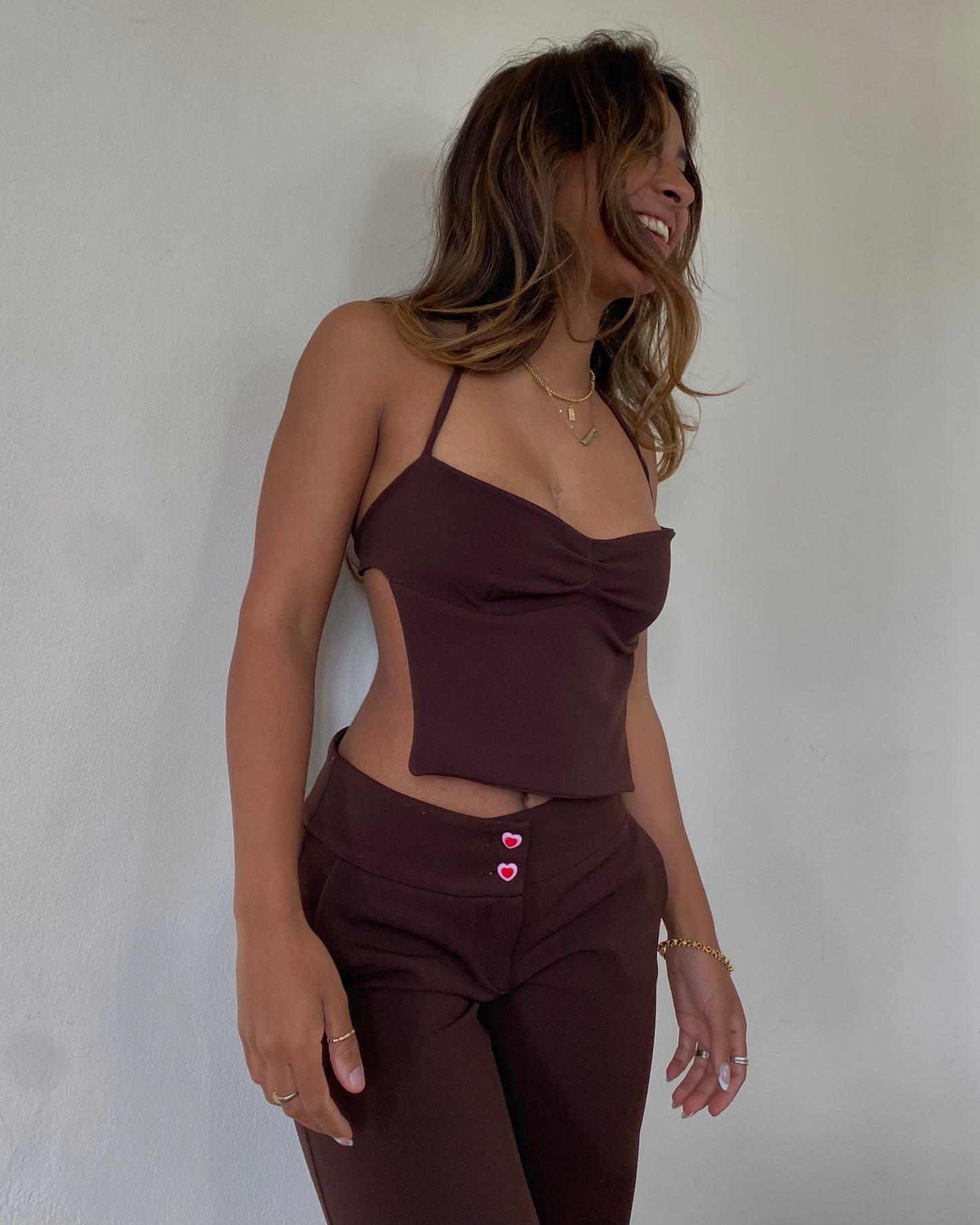 Ted Halter Top - Chocolate