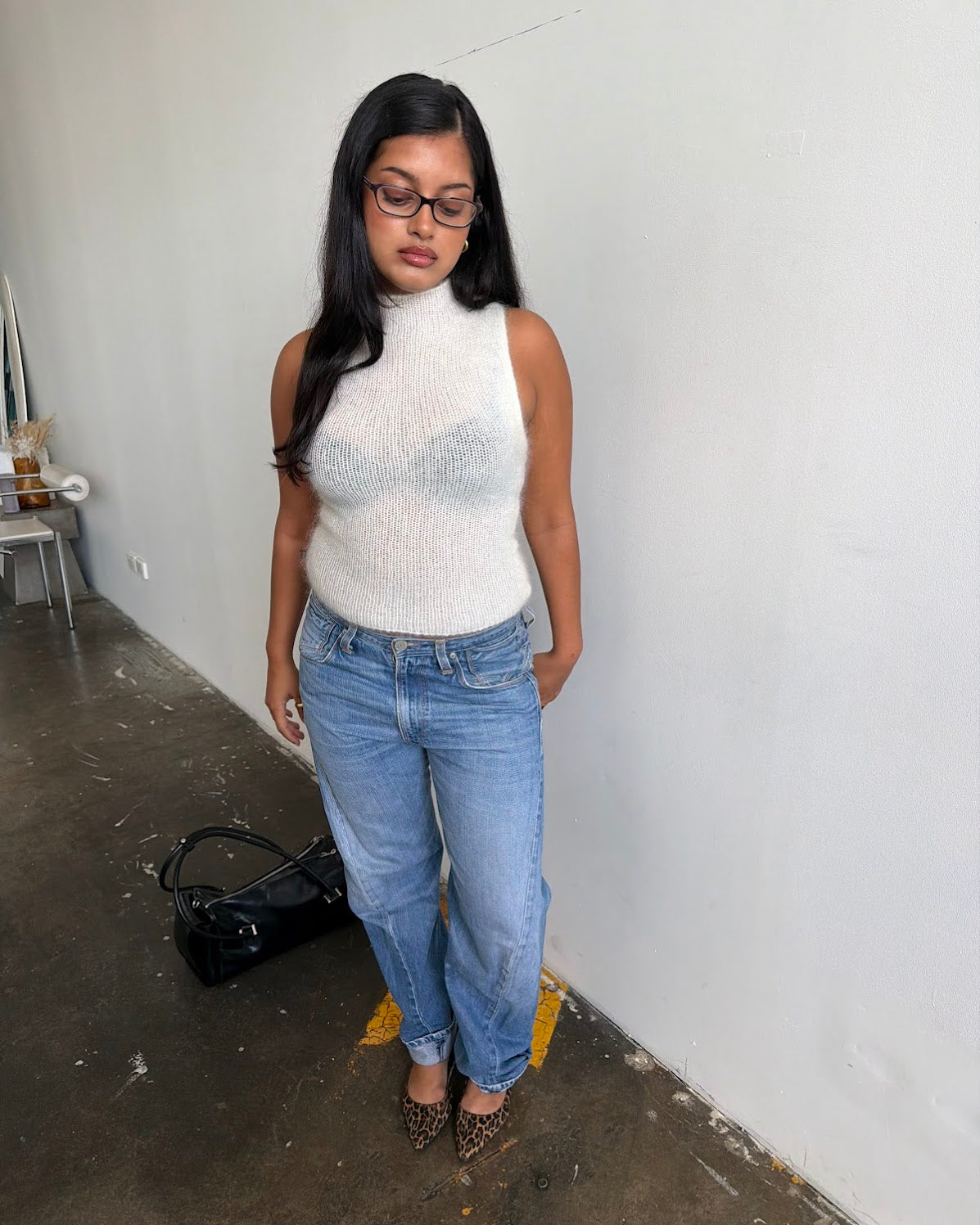 Mohair Turtleneck - cream