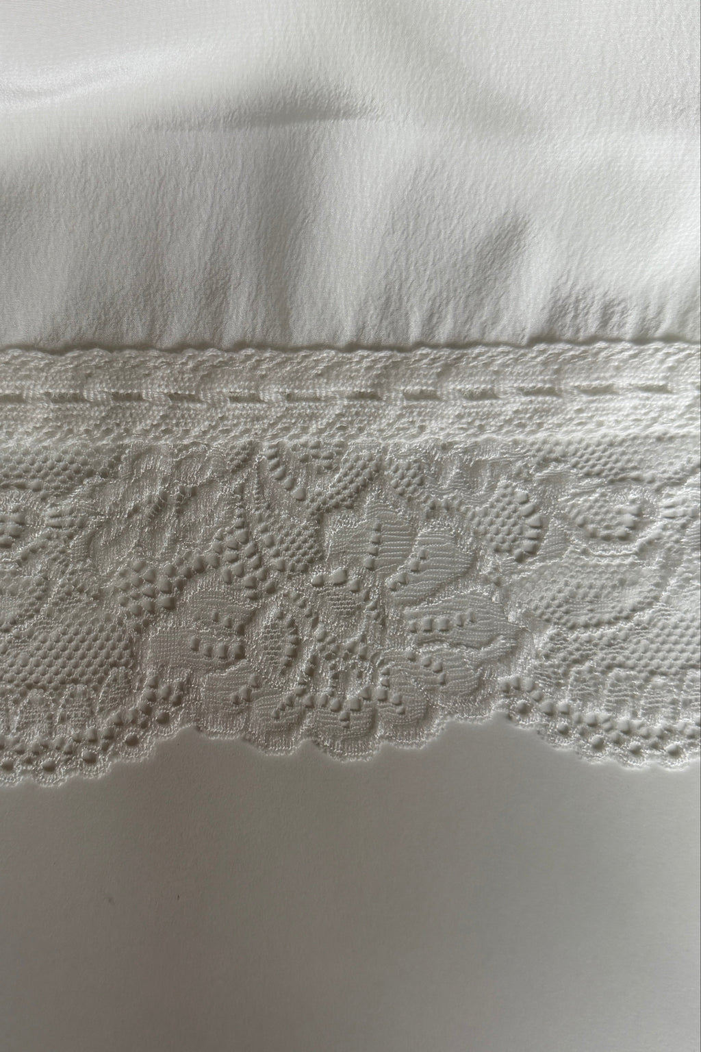 verona silk skirt - white