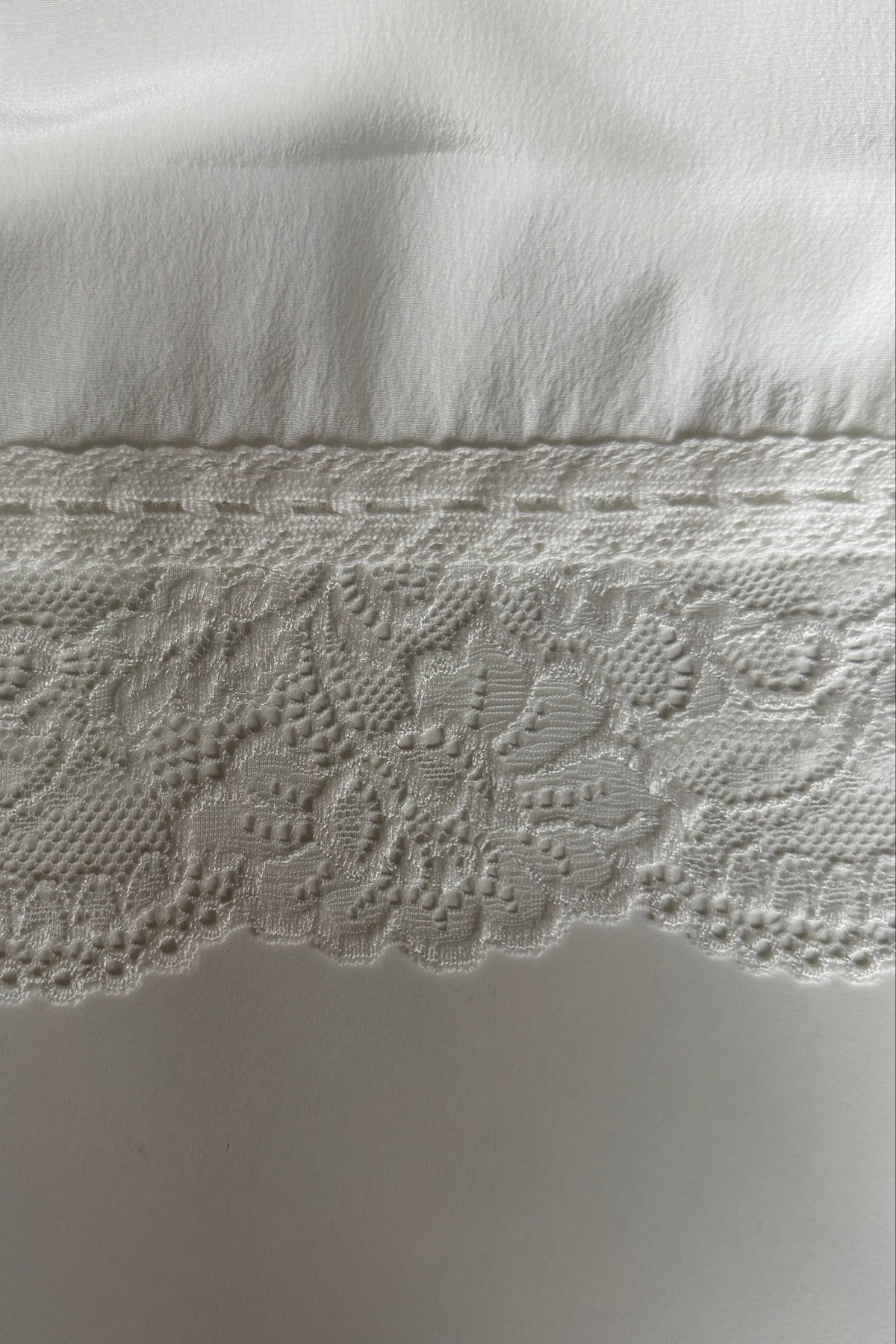 verona silk skirt - white