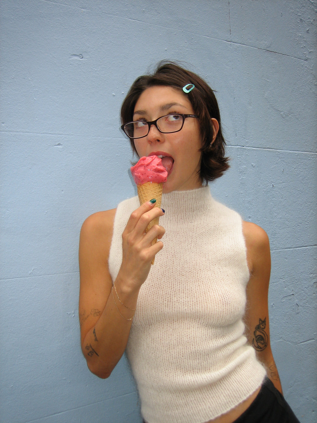 Mohair turtleneck - cream