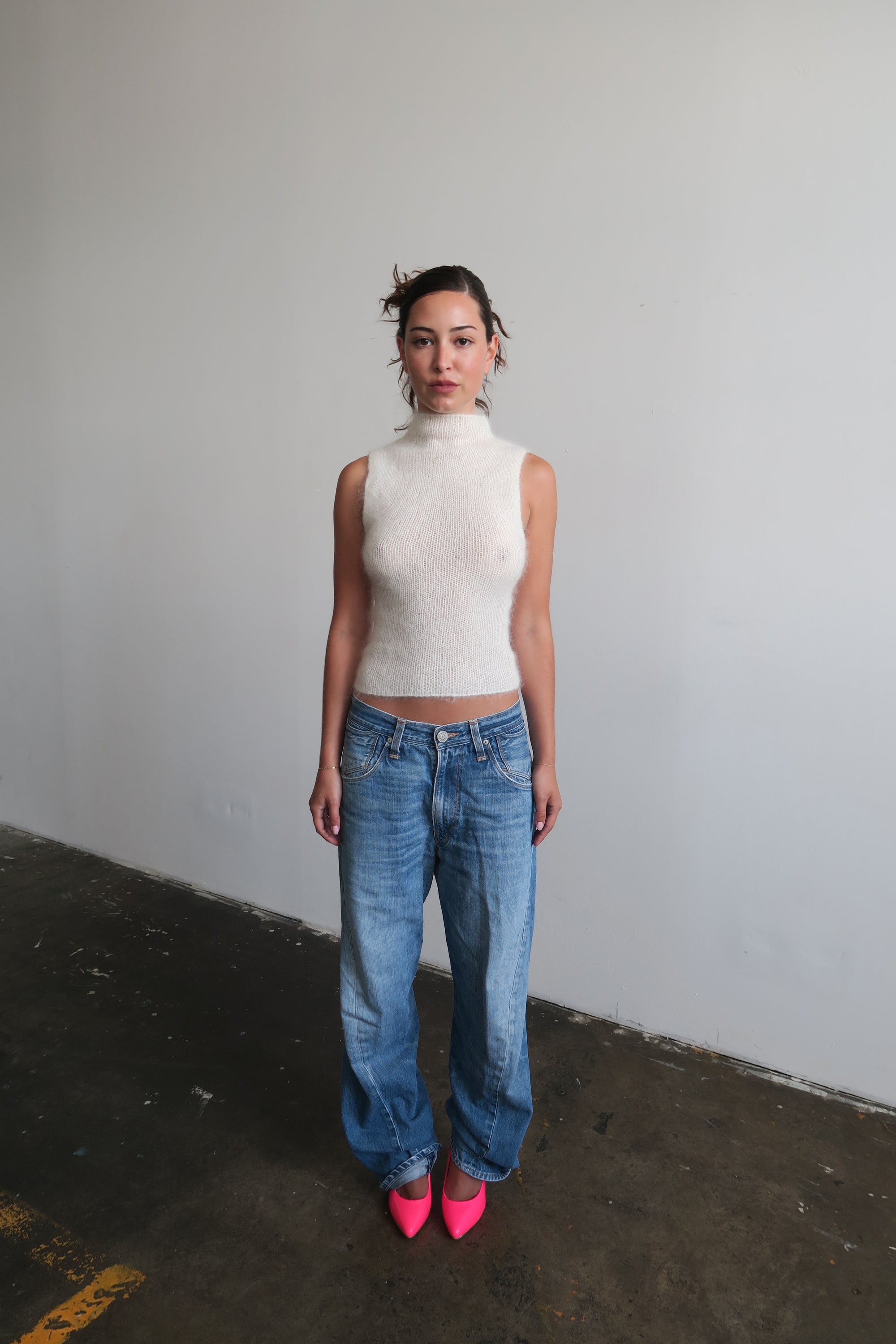 Mohair turtleneck - cream