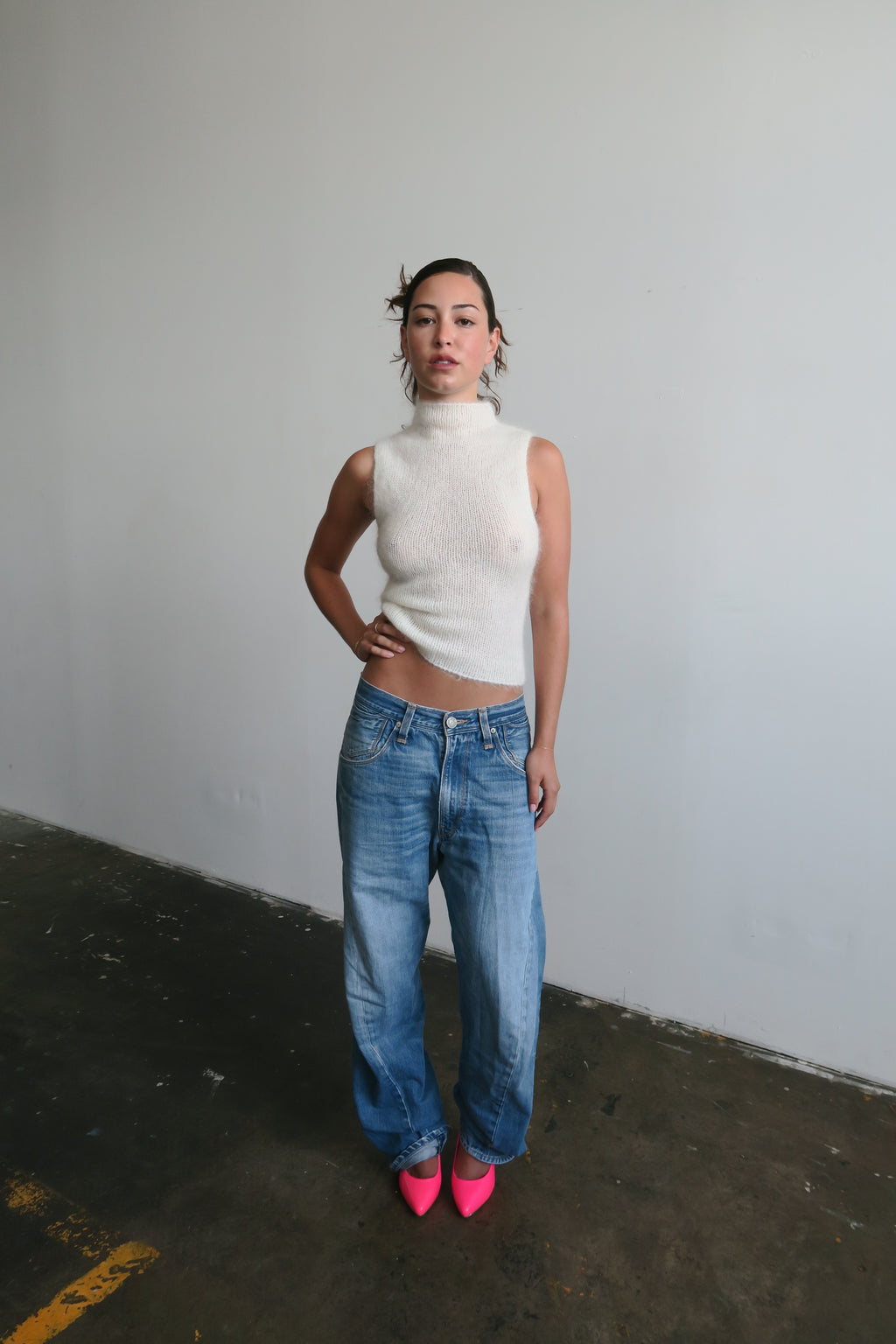 Mohair Turtleneck - cream