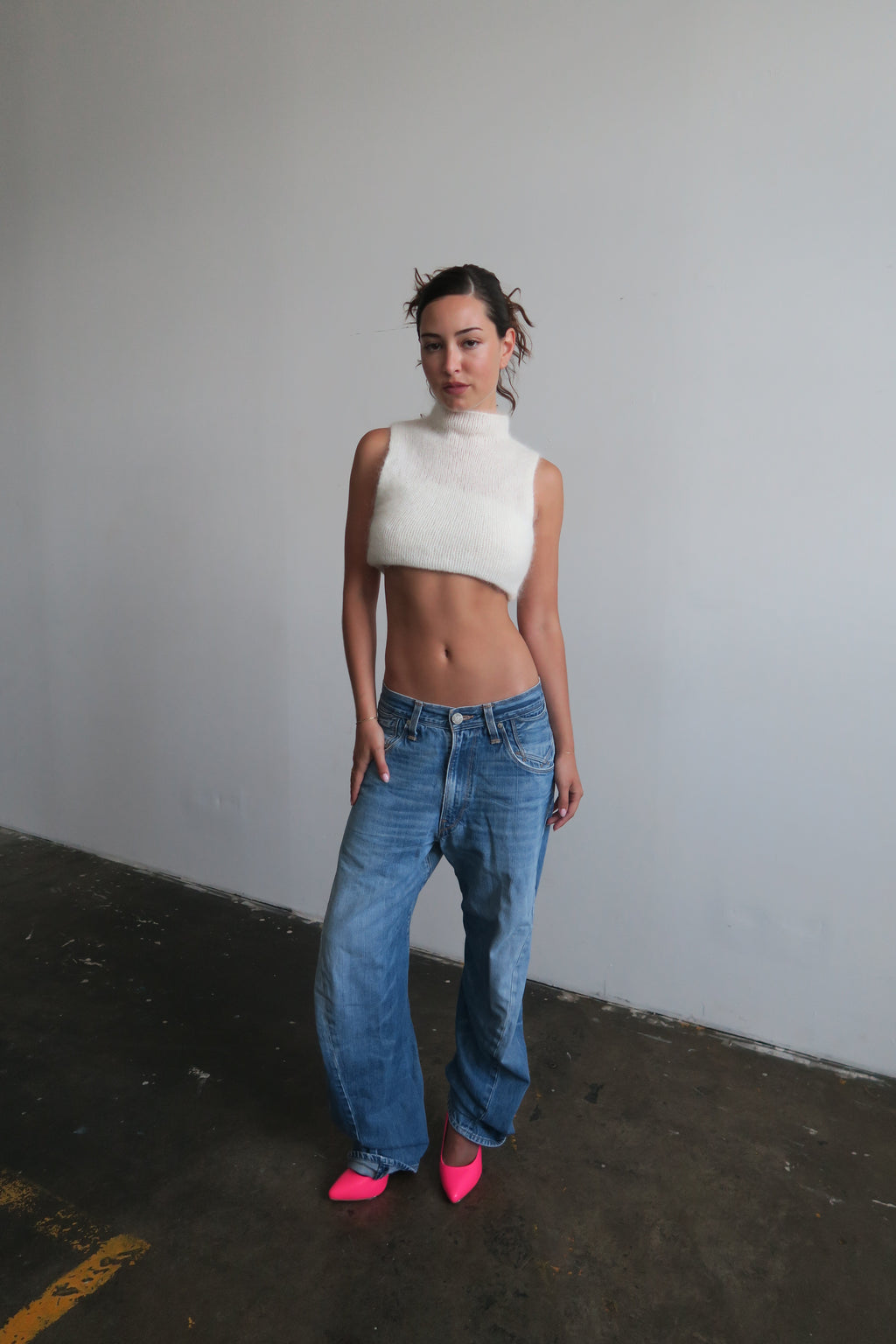 Mohair Turtleneck - cream