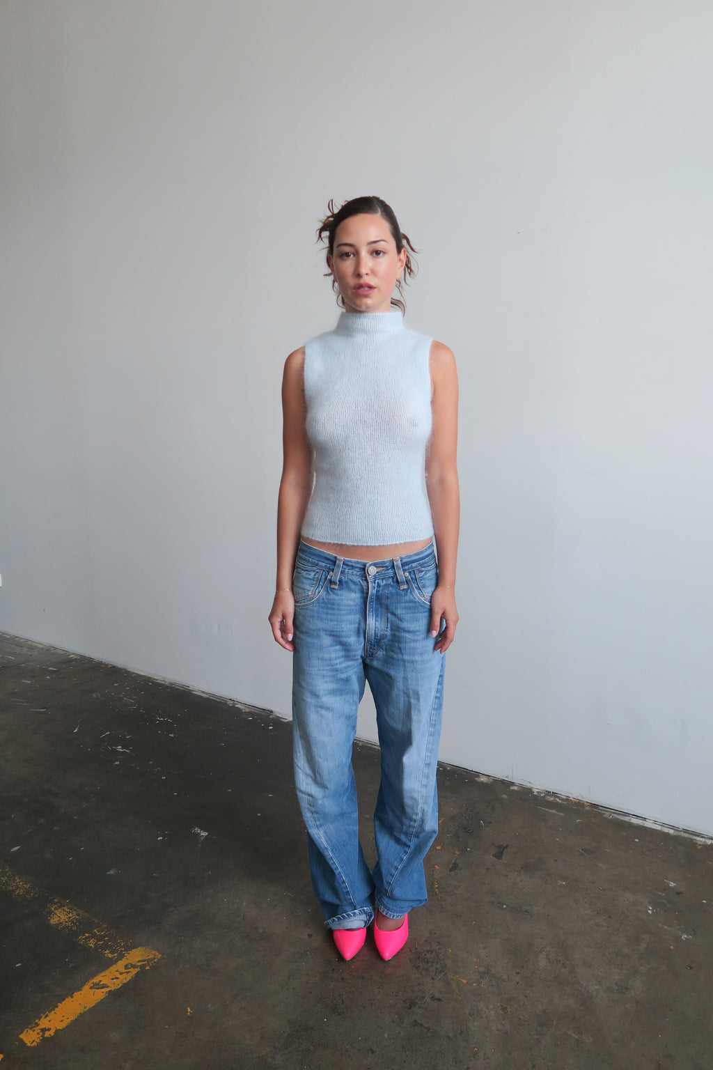Mohair Turtleneck - Sky