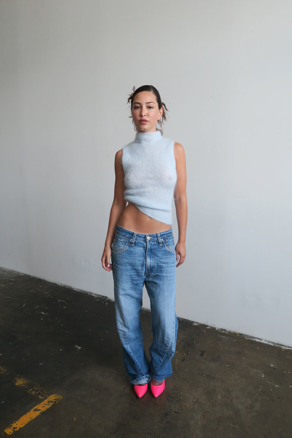 Mohair Turtleneck - Sky