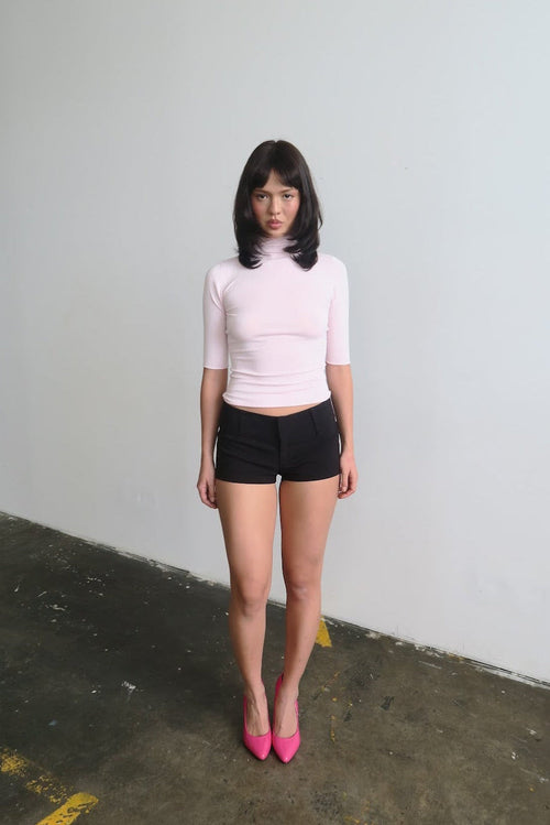 Bamboo Turtleneck - Pink