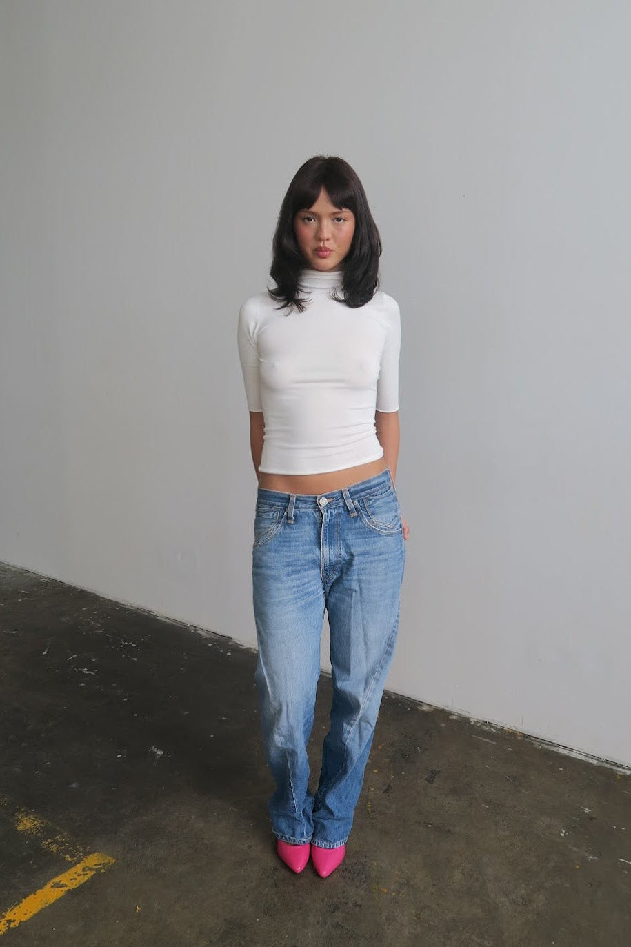 Bamboo Turtleneck - Cream