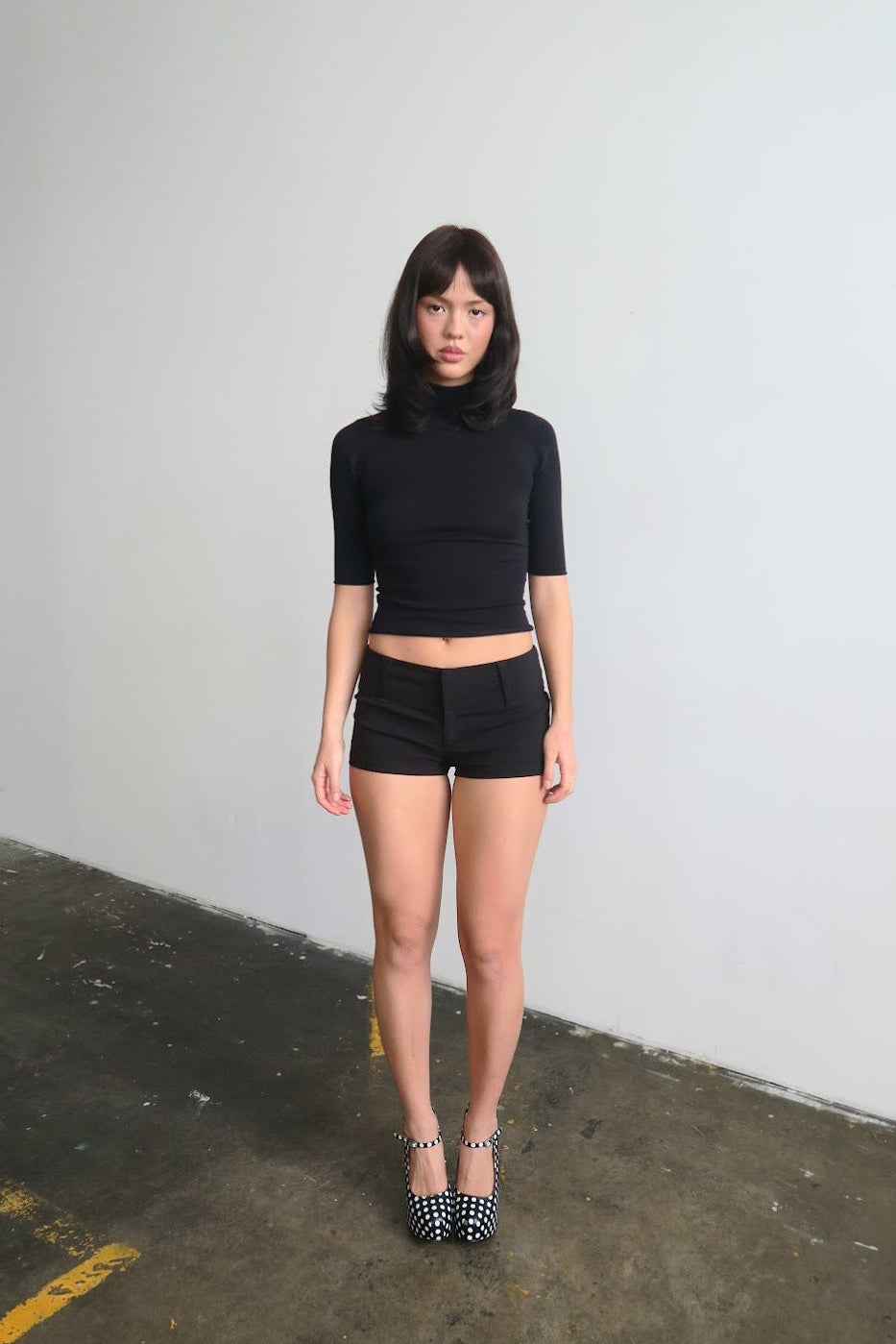 Bamboo Turtleneck - Black