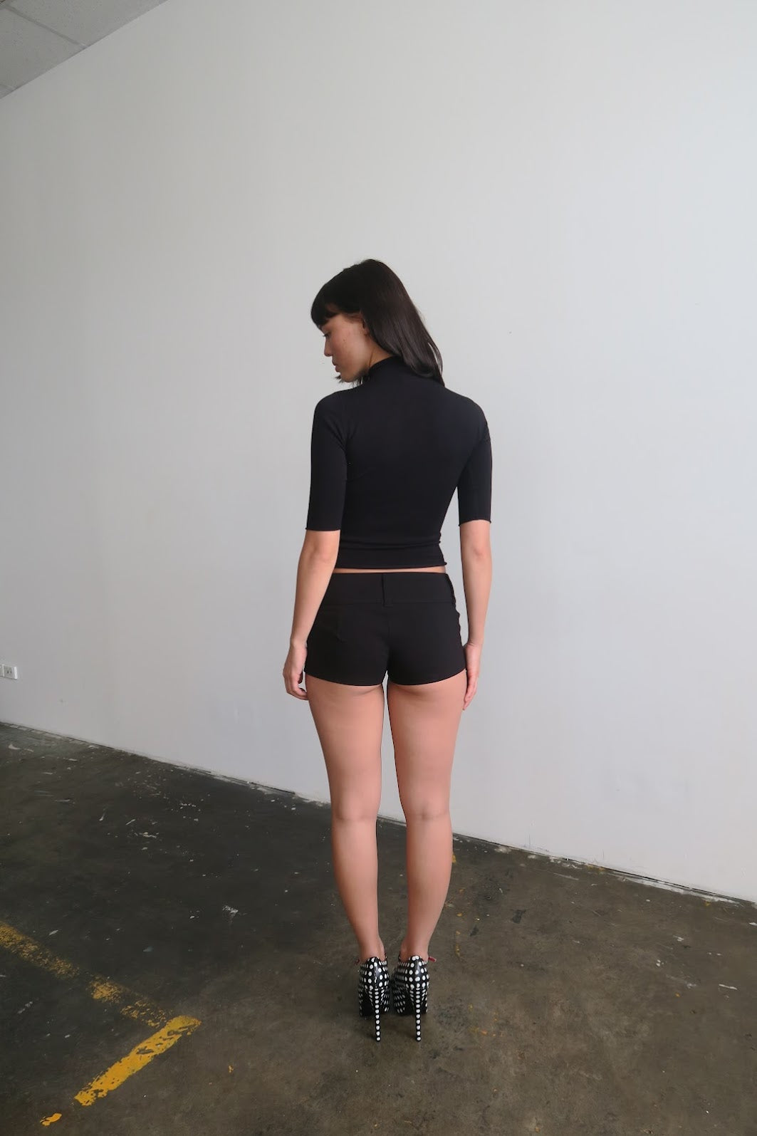 Bamboo Turtleneck - Black