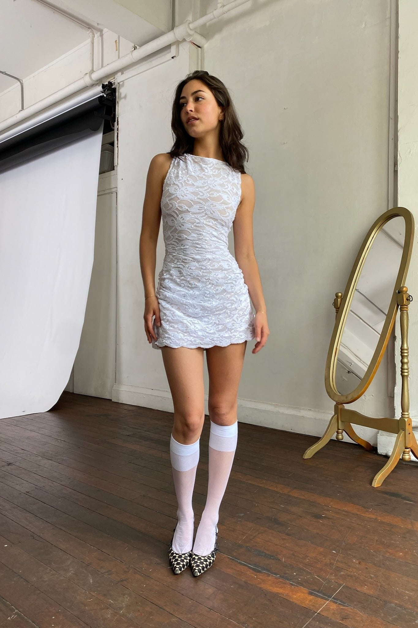 Lolita mini dress -  Ivory