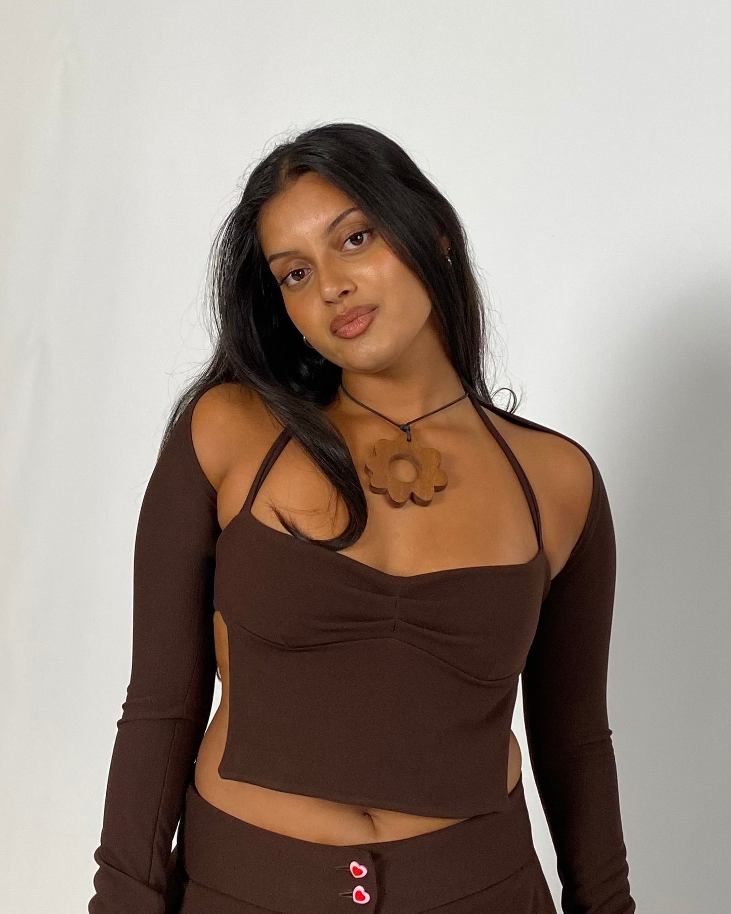 Ted Halter Top - Chocolate