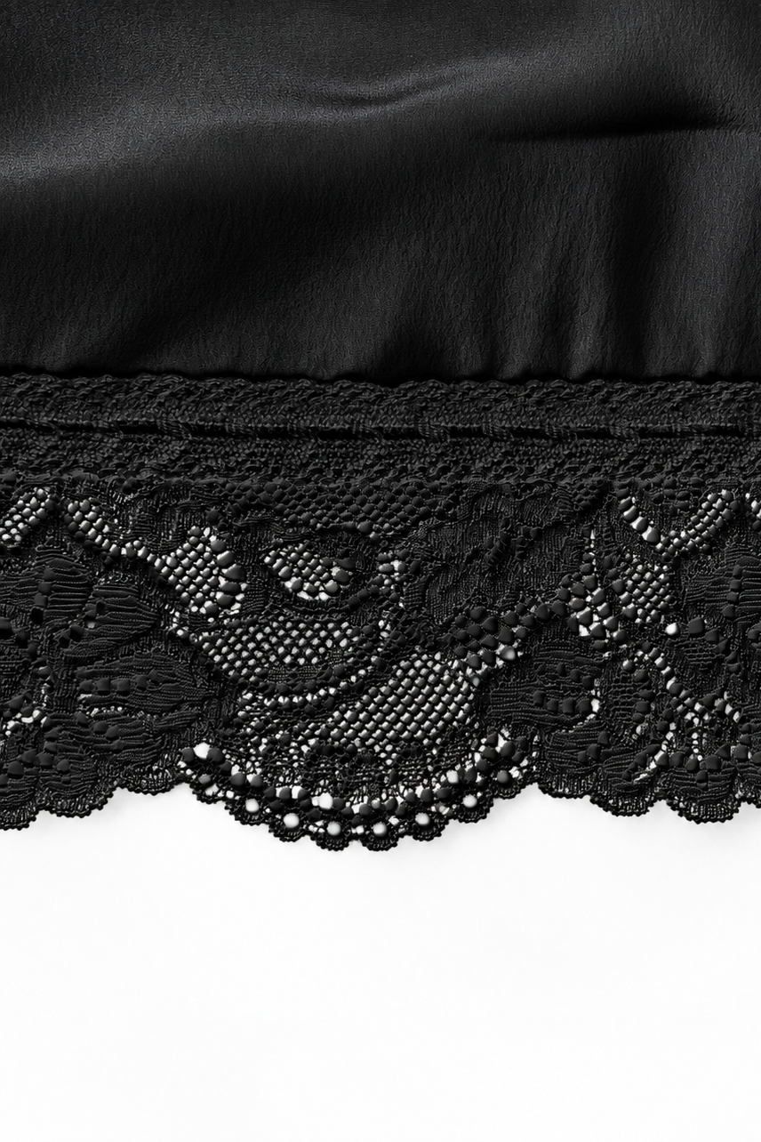 verona silk capris - black