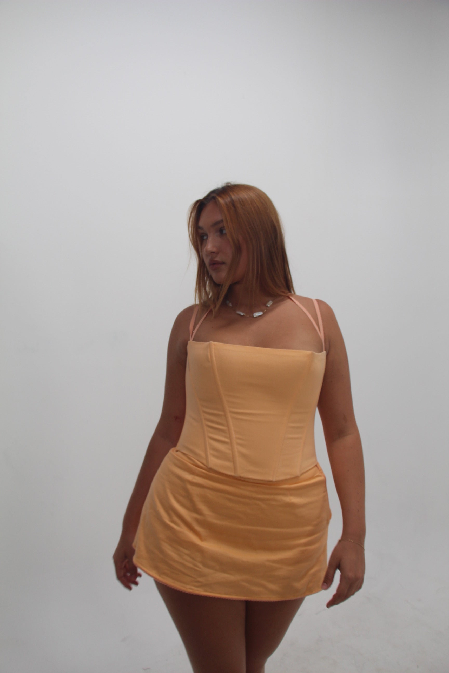 Dahlia Corset - Apricot
