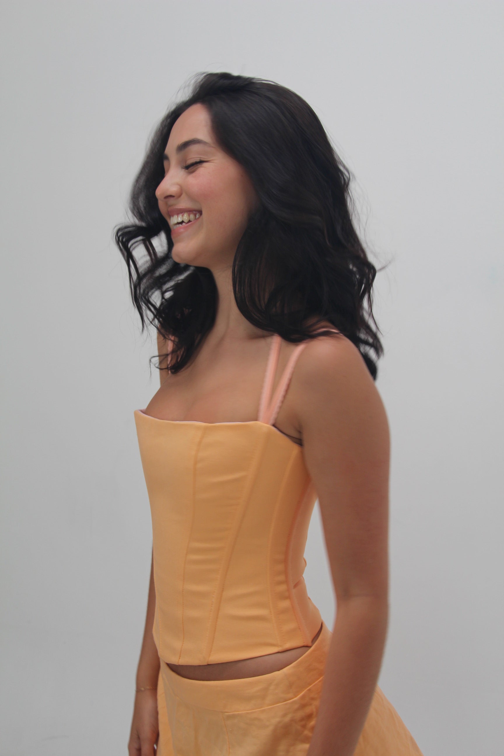 Dahlia Corset - Apricot